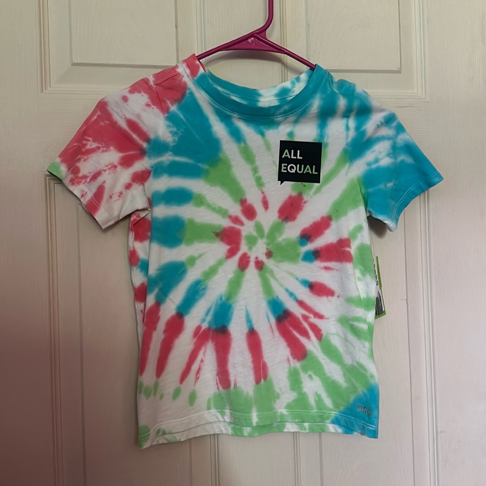 DSG Trend Short Sleeve Graphic T-Shirt: ALL EQUAL: TIE DYE: NEW WITH TAGS: SZ XS